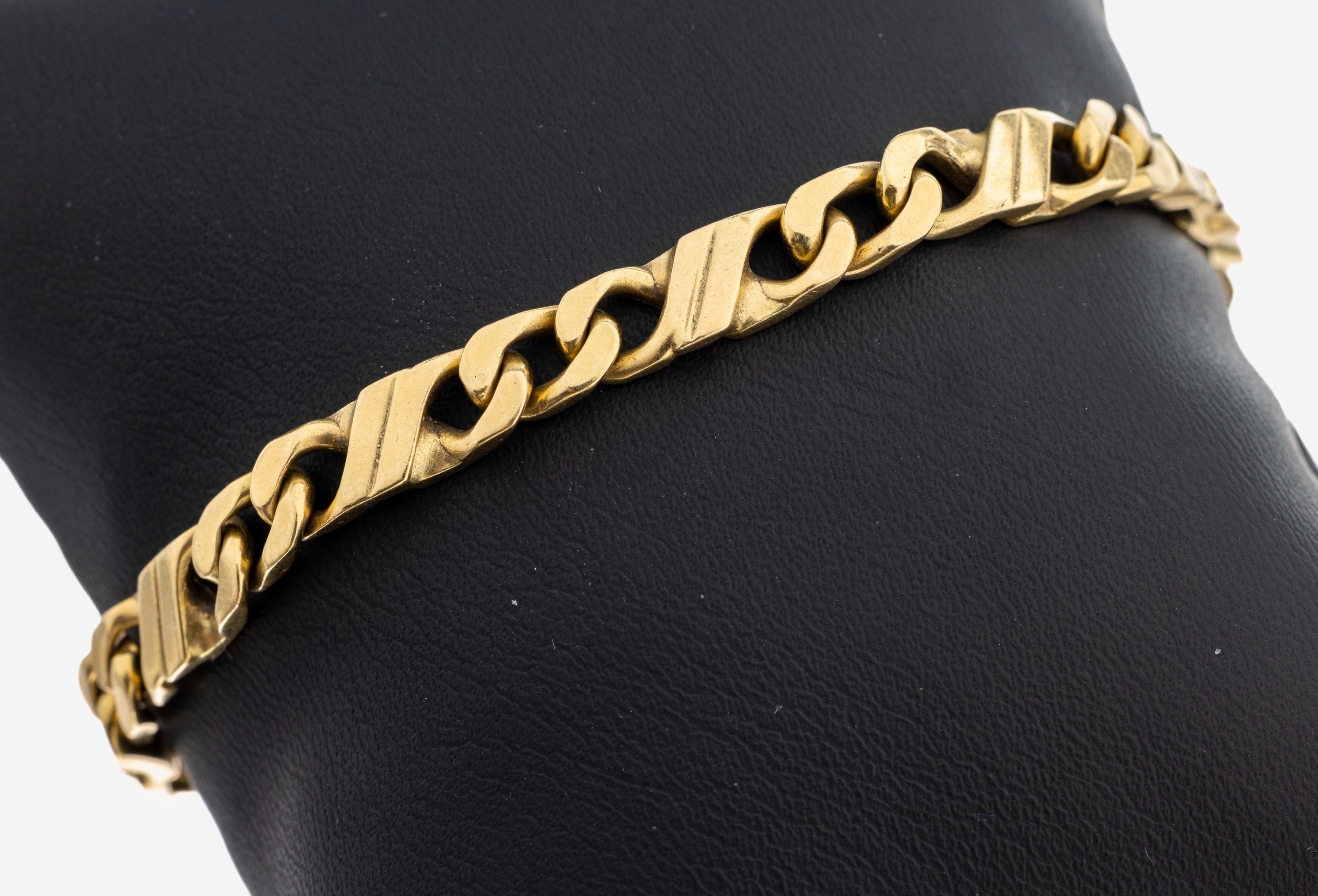 Image 27103271 - 18 kt Gold Armband, GG 750/000, L. ca. 22 cm, Karabinerschließe, ca. 26.4 g