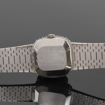 27103430e - IWC seltene Damenarmbanduhr in WG 750/000 mit Diamantlünette, Handaufzug, Schweiz um ...