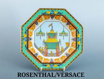 Image ROSENTHAL x VERSACE Teller ´Le Voyage de MarcoPolo´, Studio-Linie Serie, weißes ...