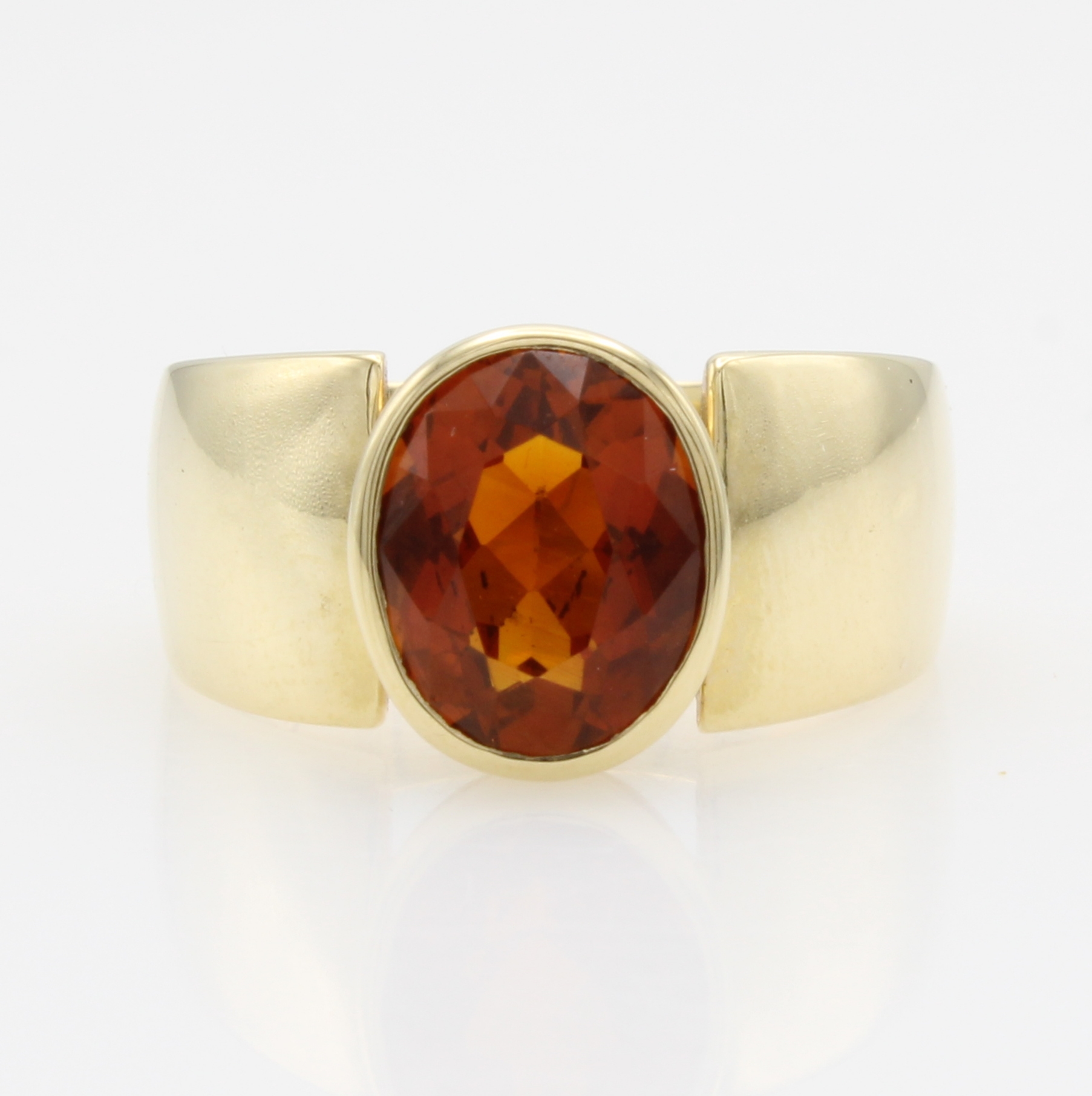 Image 27103517 - Ring mit Citrin, GG 585/000, ovaler Citrin ca. 2.5 ct, RW ca. 55 Schätzpreis: 3300, - ...
