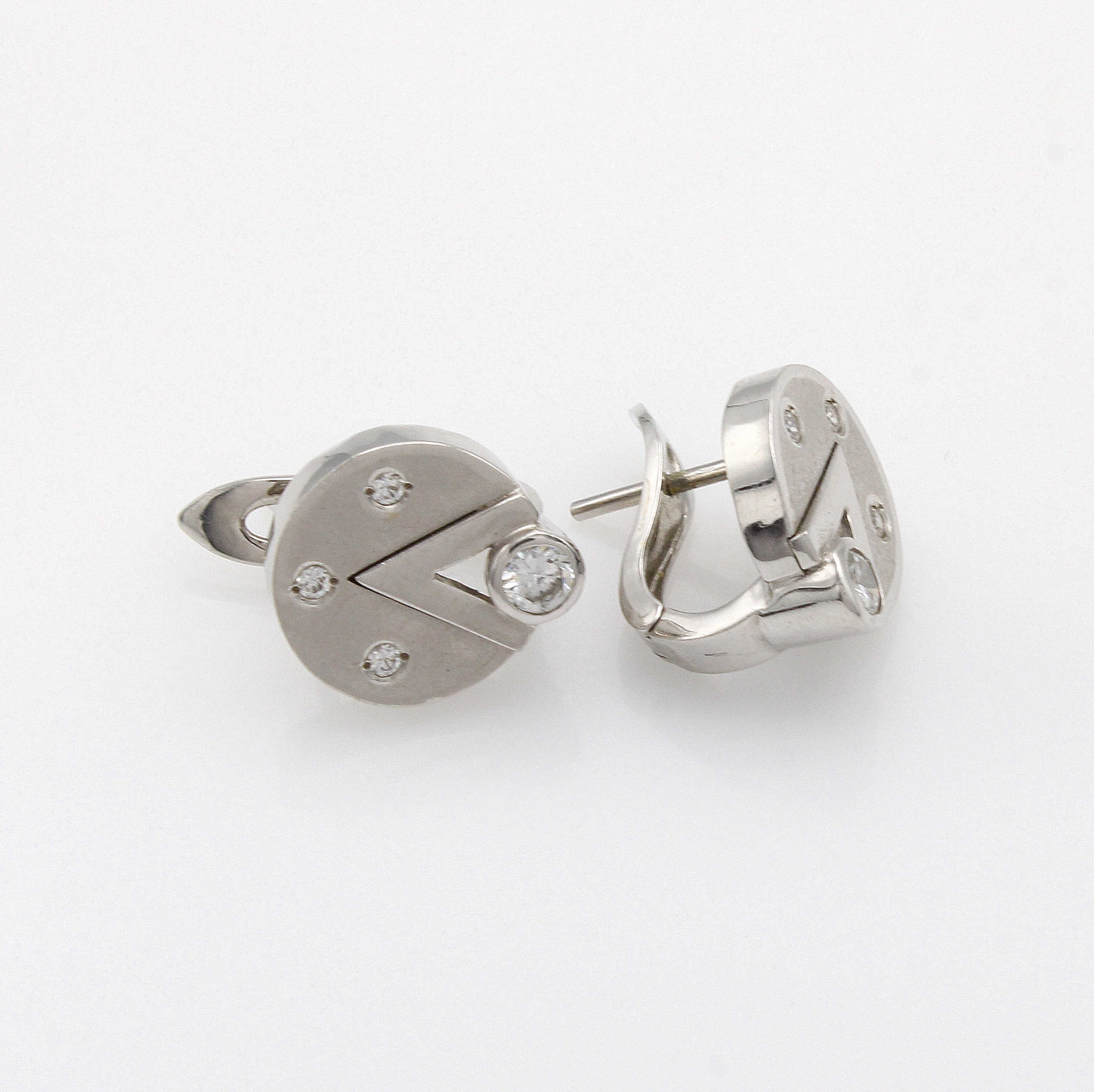 Image 27103537 - Paar Ohrstecker mit Brillanten, WG 750/000, Brill. zus. ca. 0.25 ct Weiß/si, mit ...