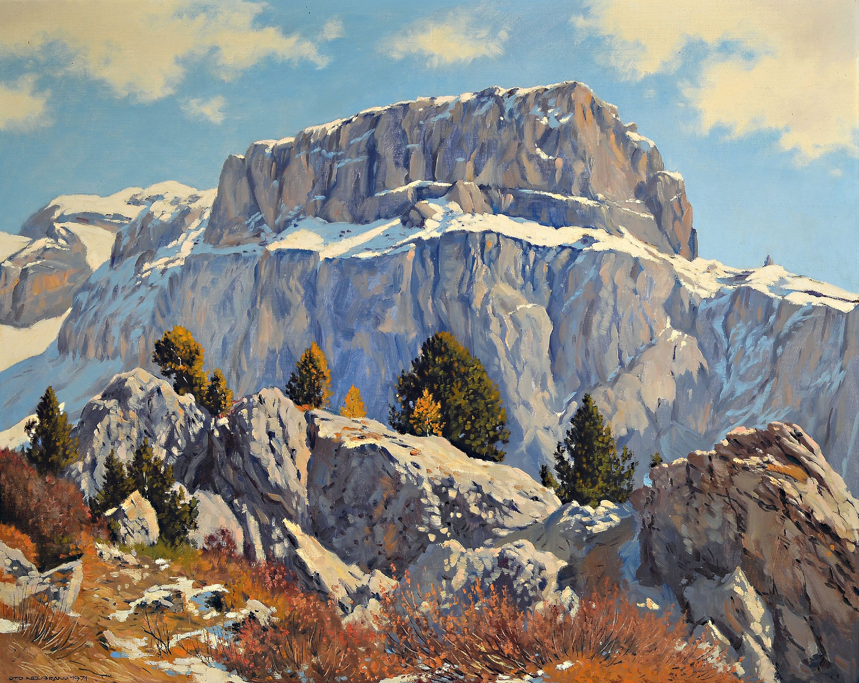 Image 27103717 - Otto Neubrand, 1911 Herbrechtingen-1975 Königsbronn, Hochgebirgslandschaft mit ...