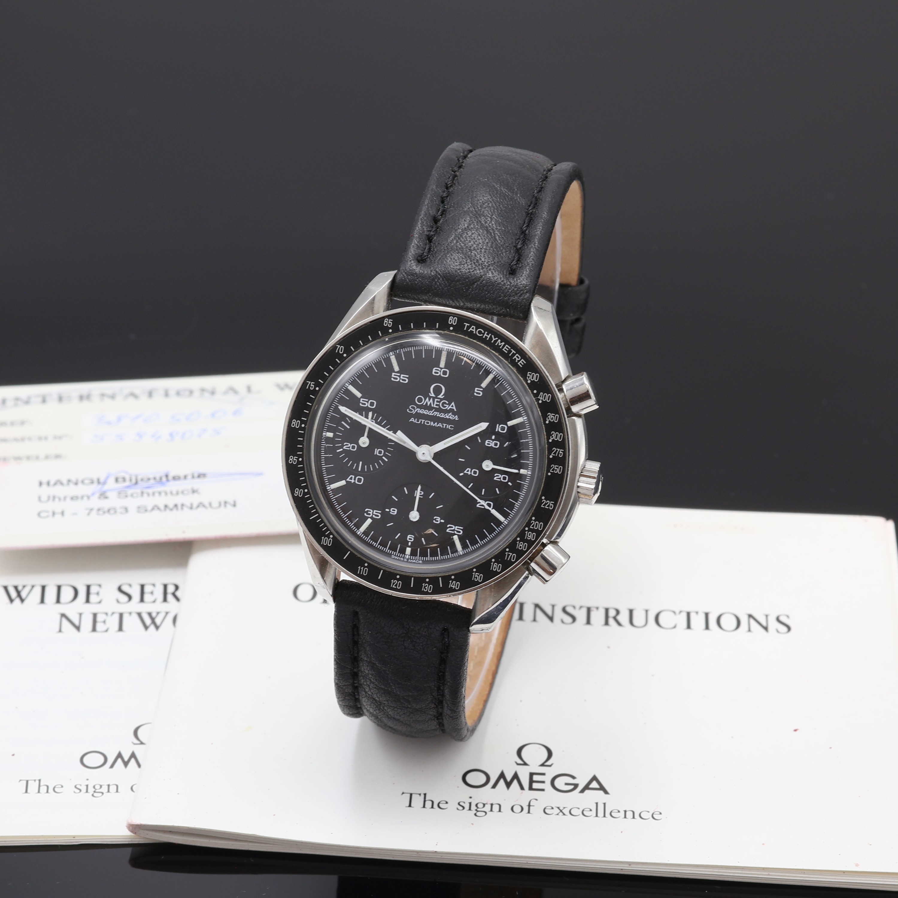 Image 27103804 - OMEGA Armbandchronograph Speedmaster Referenz 175.0032, Automatik, Edelstahlgeh., Boden ...