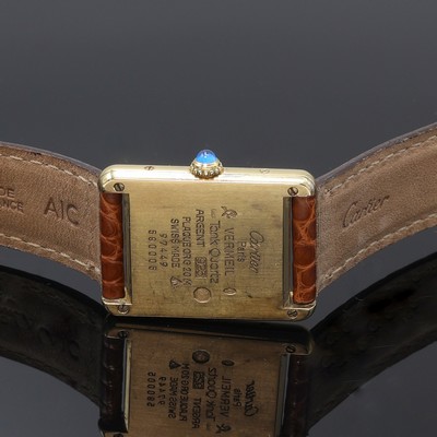 27104121c - CARTIER Armbanduhr Tank Vermeil Referenz 590005, Schweiz um 1990, quarz, 2-teil., verg. ...