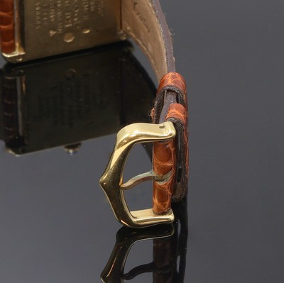 27104121d - CARTIER Armbanduhr Tank Vermeil Referenz 590005, Schweiz um 1990, quarz, 2-teil., verg. ...
