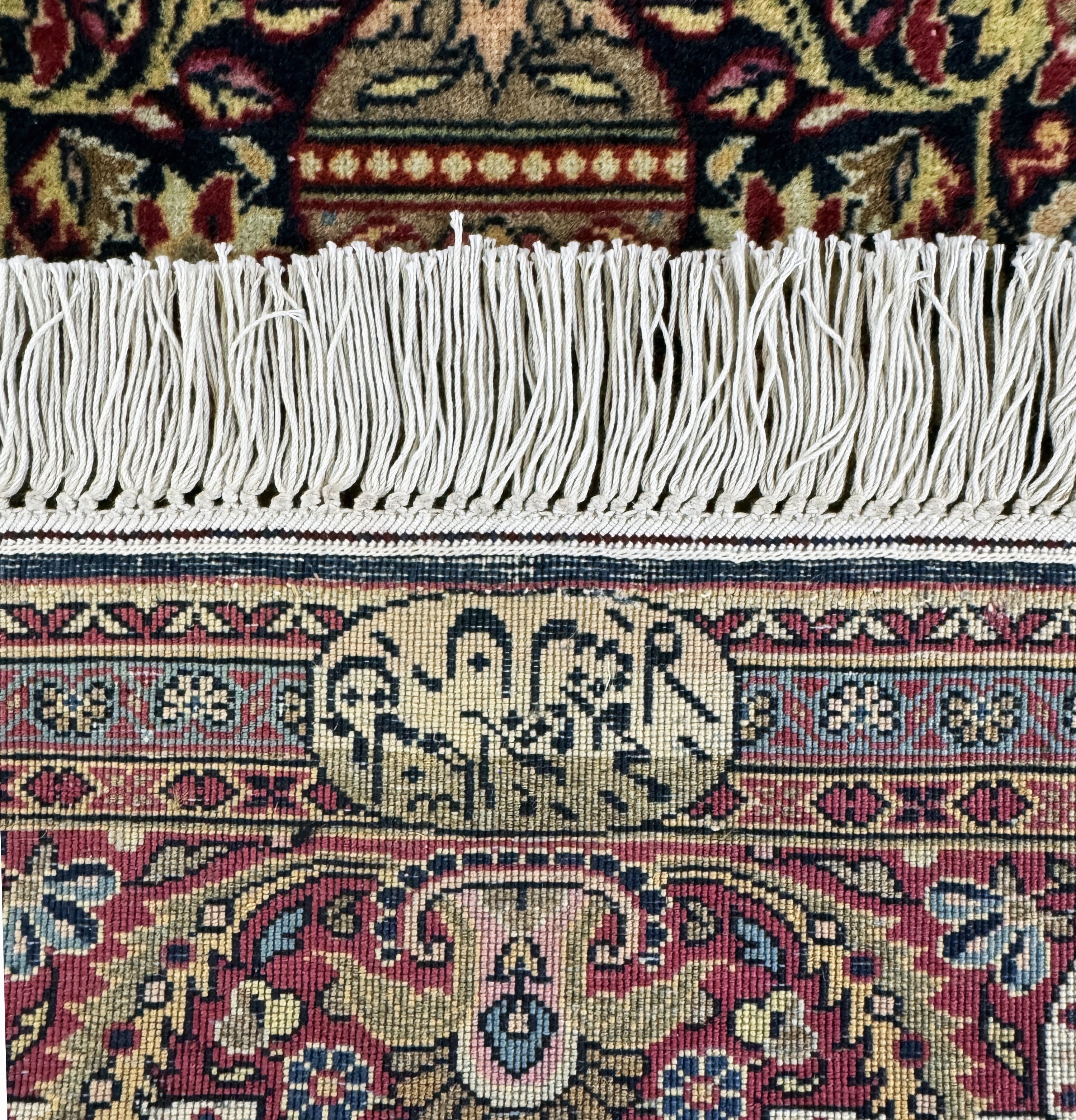 Detail f: Keschan"Dabir-Sanayeh"fein, signiert, Persien, Anfang 20.Jhd, Korkwolle auf Baumwolle, ca. 210 x 136 cm, fachkundig gereinigt, EHZ: 1-2, ...