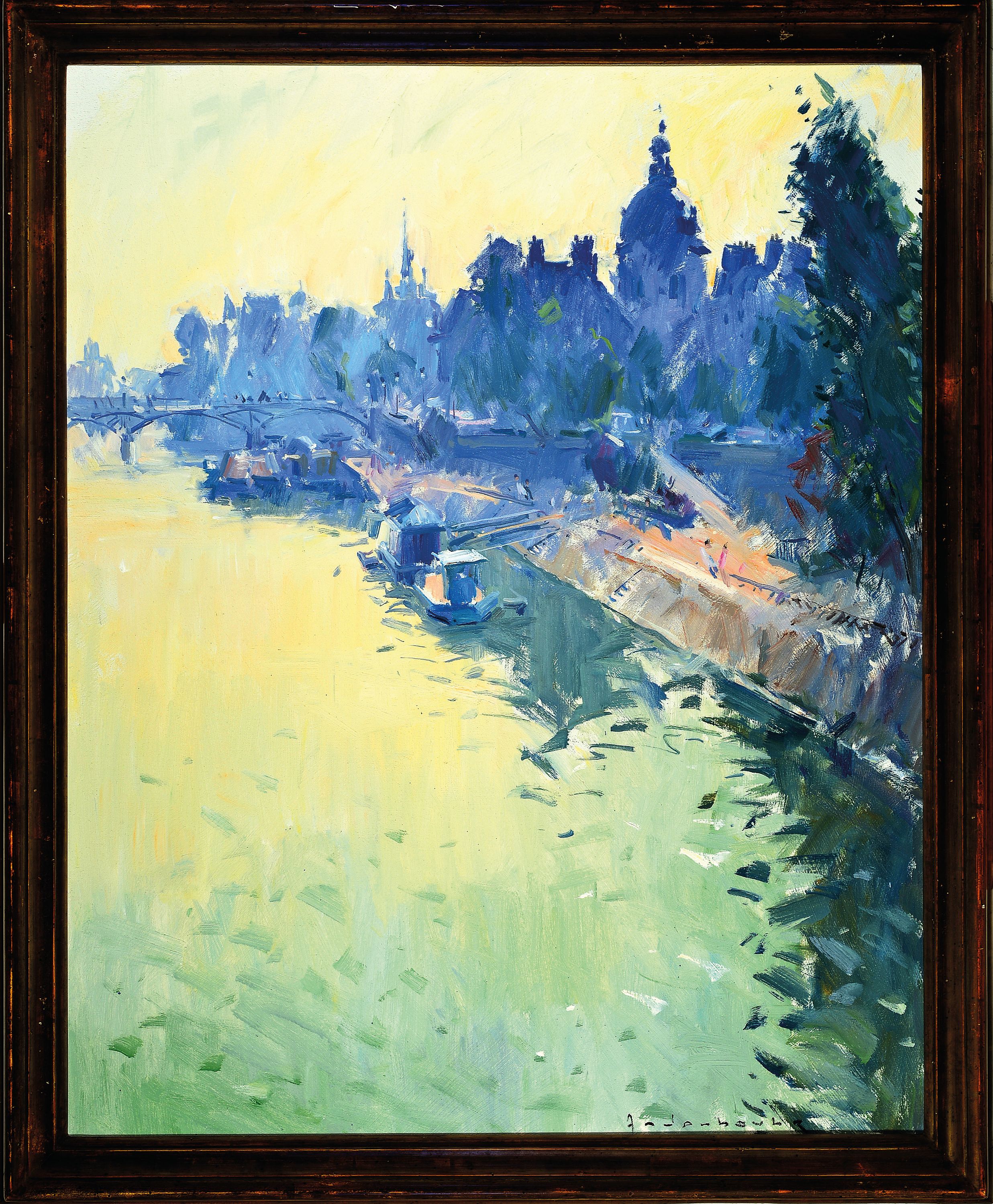 Image 27104356 - Paul-Jean Anderbourh, 1909 Paris - Casablanca 2006, ´Bord de Seine a Paris´, Le Matin´, ...