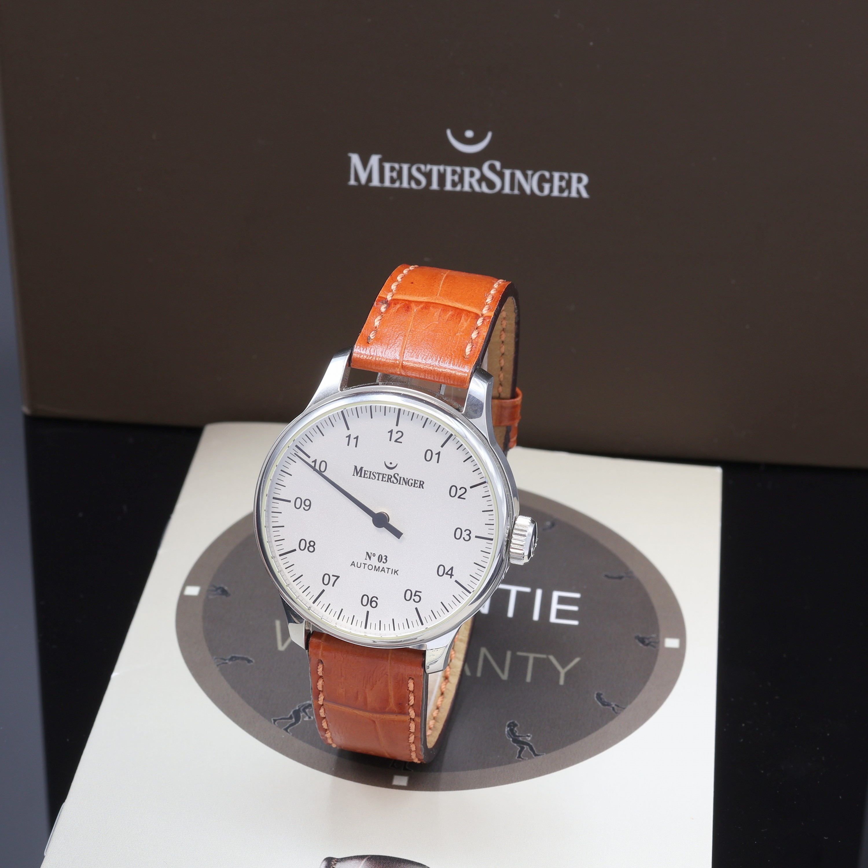 Image 27104359 - MEISTERSINGER Armbanduhr No. 03 Referenz BM901, Schweiz um 2010, Automatik, beids. ...