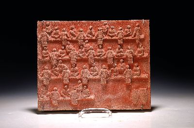 27104354k - Alfred Lörcher, Prof., 1875 - 1962 Stuttgart, Reliefplatte, Terracotta, ´Bankett´, WVZ ...