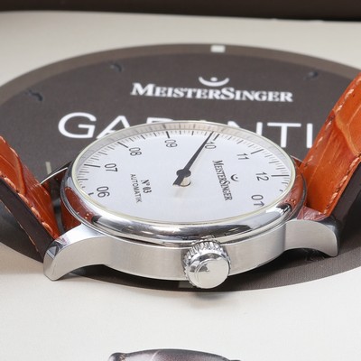 27104359c - MEISTERSINGER Armbanduhr No. 03 Referenz BM901, Schweiz um 2010, Automatik, beids. ...