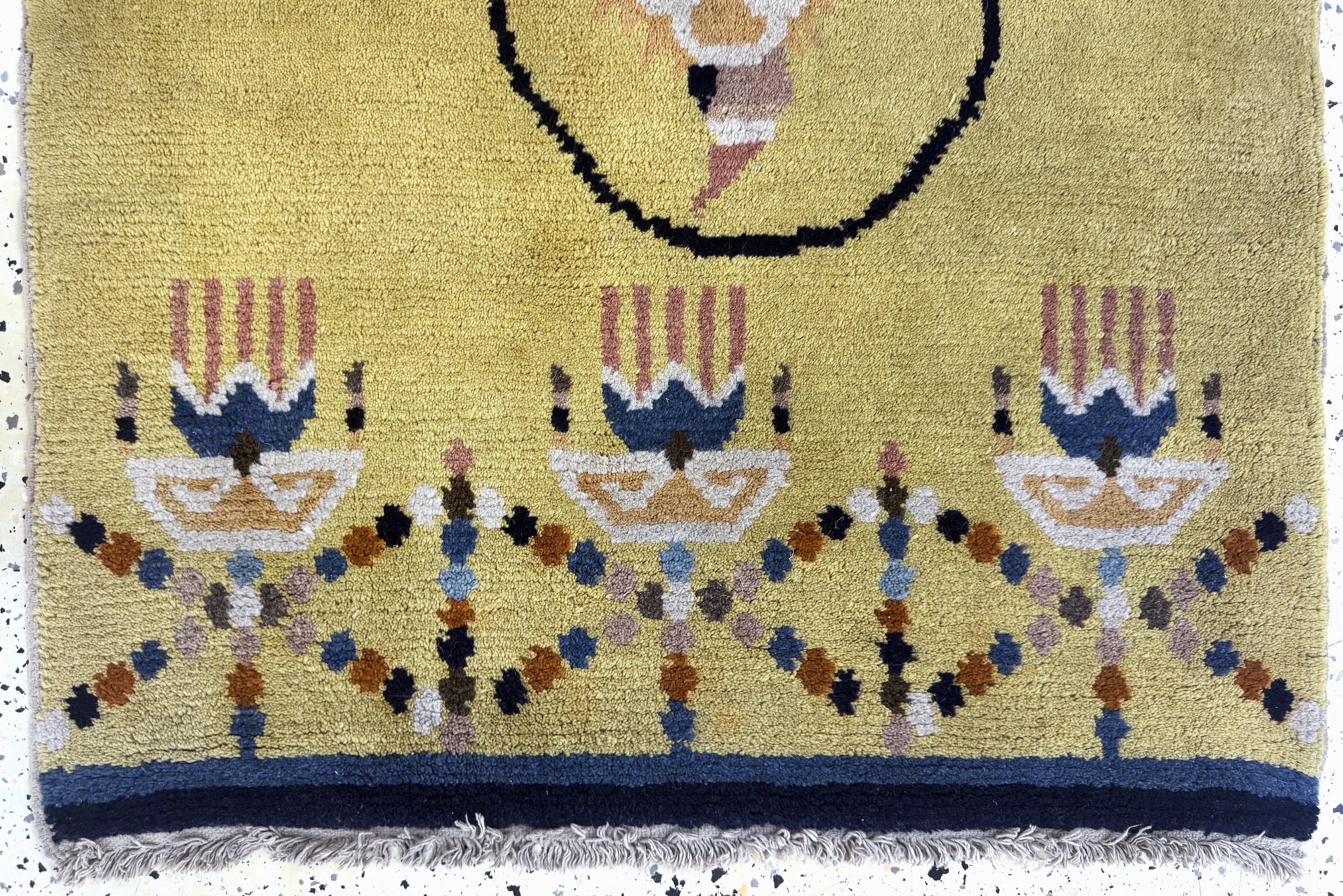 Detail a: "Säulenteppich"antik, chinesisch/mongolisch, um 1900, Wolle auf Baumwolle, ca. 175 x 80 cm, EHZ: 2