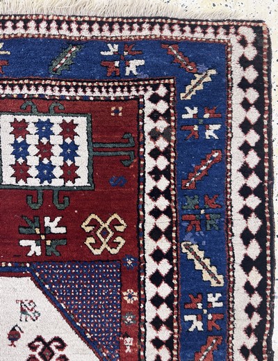 27104406g - ´Karachoph´Kazak antik, Kaukasus, 19.Jhd, Wolle auf Wolle, ca. 210 x 165 cm, EHZ: 2-3 ...