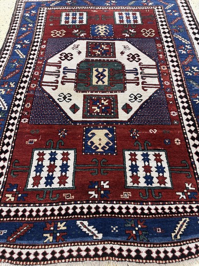27104406i - ´Karachoph´Kazak antik, Kaukasus, 19.Jhd, Wolle auf Wolle, ca. 210 x 165 cm, EHZ: 2-3 ...