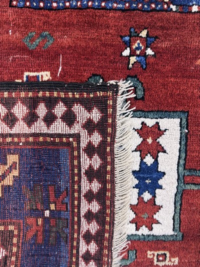 27104406j - ´Karachoph´Kazak antik, Kaukasus, 19.Jhd, Wolle auf Wolle, ca. 210 x 165 cm, EHZ: 2-3 ...