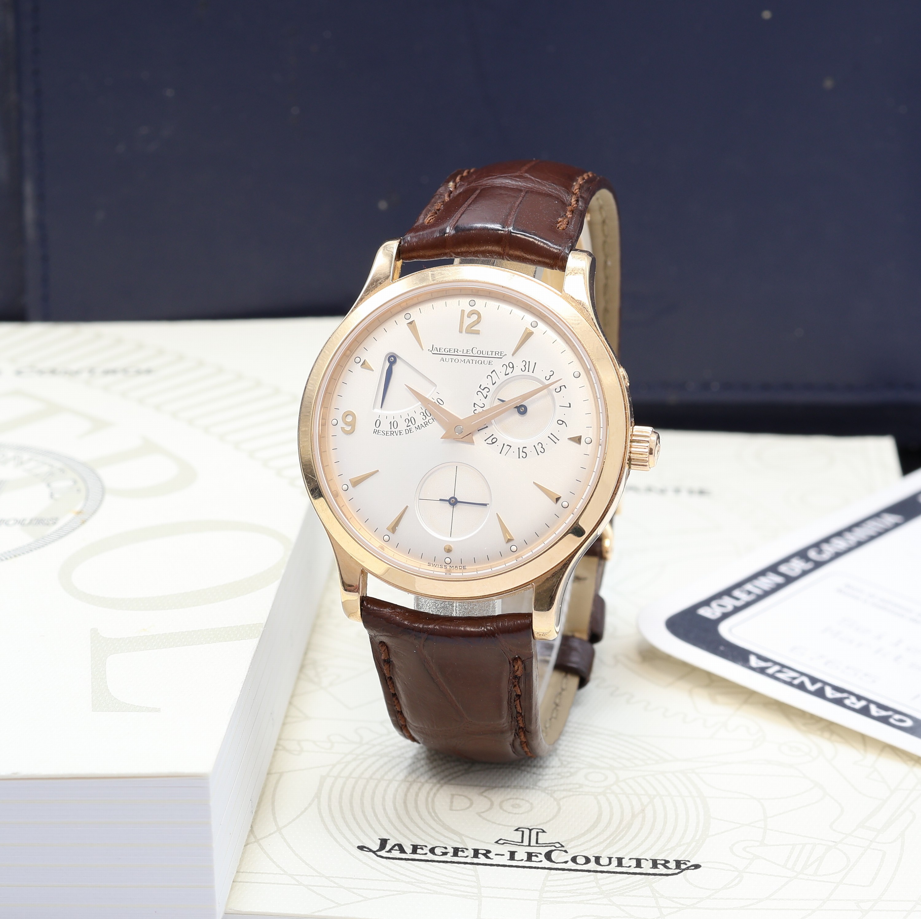 Image 27104543 - Jaeger-LeCoultre Master Control Herrenarmbanduhr in RG 750/000 Referenz 140.2.93, ...