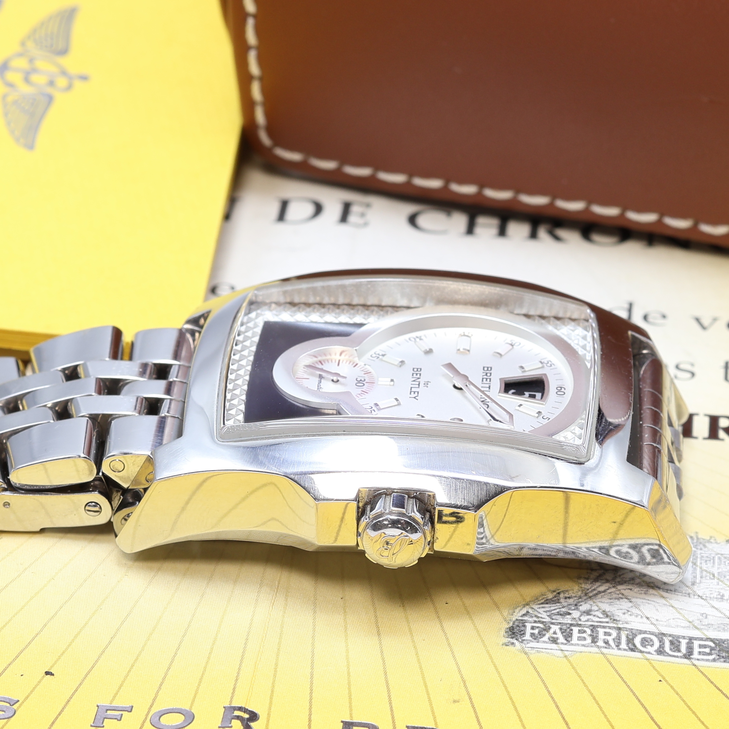 Detail c: BREITLING for Bentley Flying B Armbandchronometer Referenz A28362, Schweiz verk. lt. beil. Pap. 04/2007, Automatik, Edelstahlgeh. inkl. Gliederband ...