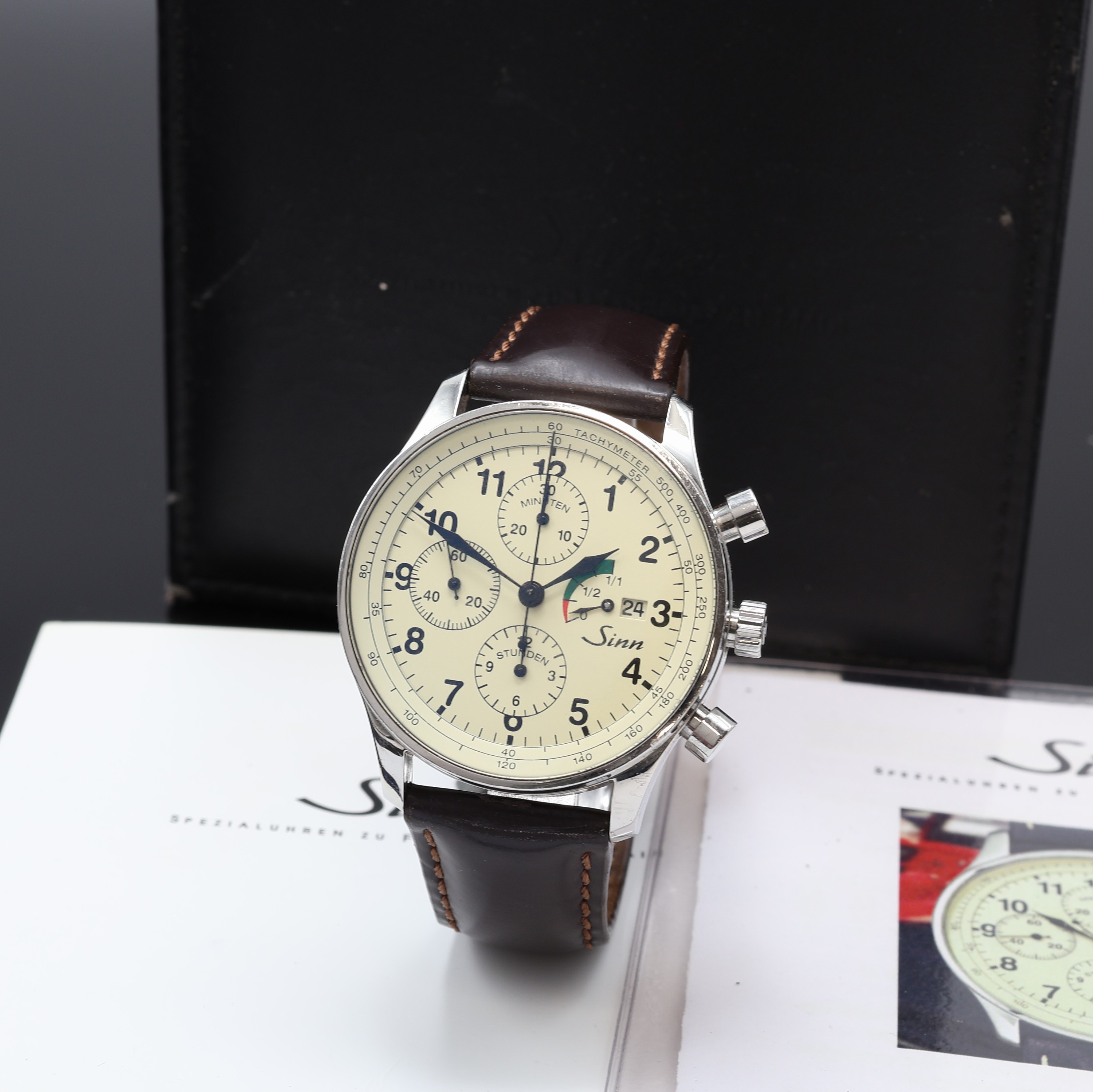 Image 27104551 - SINN Klassik Armbandchronograph Referenz 956, Deutschland verk. lt. beil. Pap. 06/2008, ...