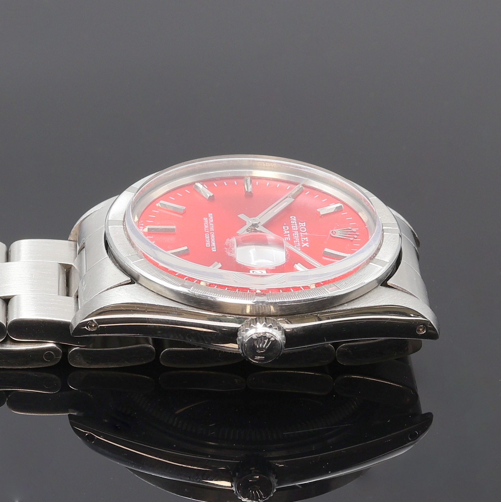 Detail d: ROLEX Oyster Perpetual Date Armbanduhr Referenz 15010, Schweiz um 1981, Automatik, Chronometer der Superlative in Edelstahl inklusive orig. ...