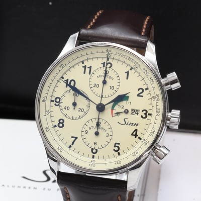 27104551a - SINN Klassik Armbandchronograph Referenz 956, Deutschland verk. lt. beil. Pap. 06/2008, ...