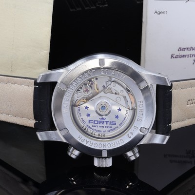 27104554d - FORTIS B-42 Fliegerchronograph Referenz 656.10.11, Schweiz verk. lt. beil. Garantie ...