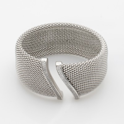 Image Breite Armspange, 925er Silber, B. ca. 3 cm, D. ca. 6 cm