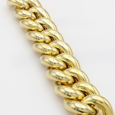 Image Rundpanzerarmband, 925er Silber vergoldet, Federringschl., L. ca. 24 cm