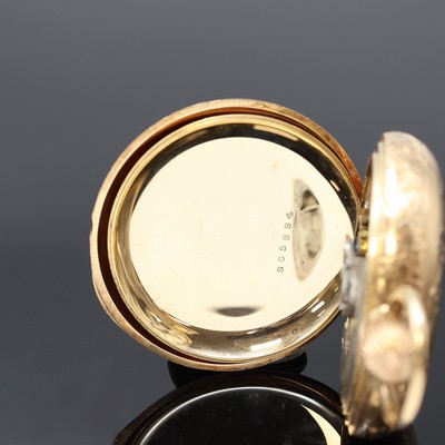 27104884f - WALTHAM/P.S. BARTLETT schwere Savonette Herrentaschenuhr in RG 585/000, USA um 1890, ...