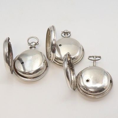 27104965d - Konvolut: 5 offene und eine Savonette Taschenuhr in Silber Gewicht ca. 796g, 3 x mit ...