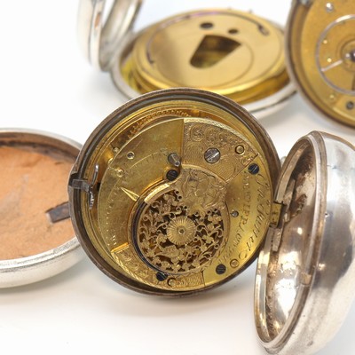 27104965g - Konvolut: 5 offene und eine Savonette Taschenuhr in Silber Gewicht ca. 796g, 3 x mit ...