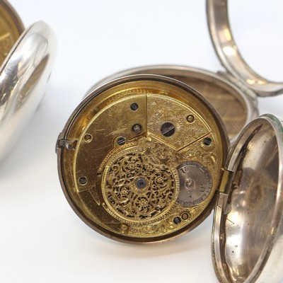 27104965h - Konvolut: 5 offene und eine Savonette Taschenuhr in Silber Gewicht ca. 796g, 3 x mit ...