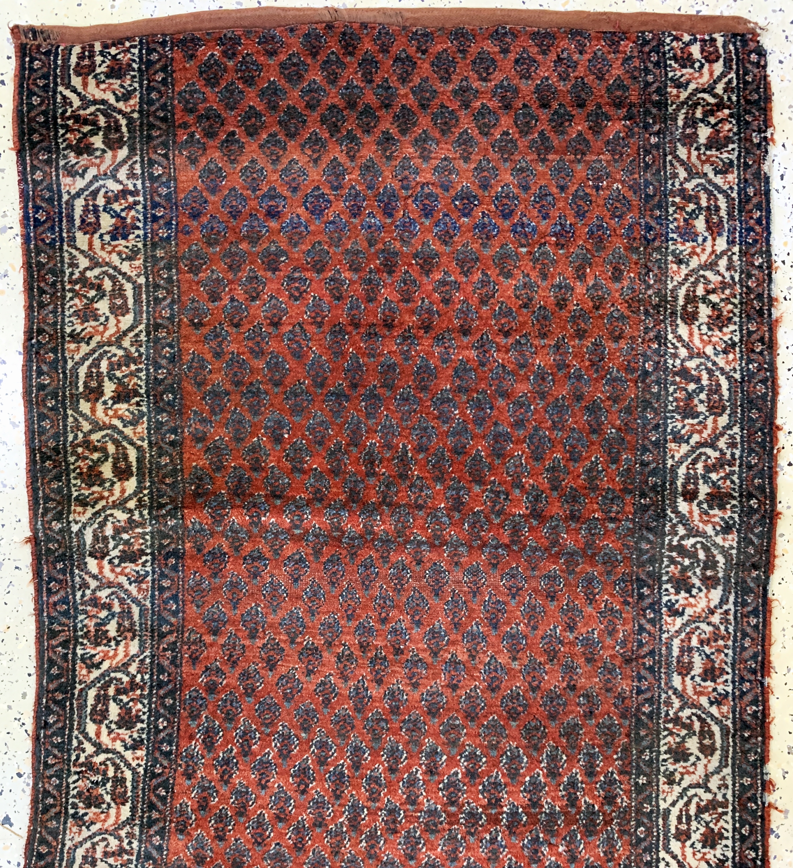 Detail a: Antiker Serabend(Fragment), Persien, um 1900, Wolle auf Baumwolle, ca. 240 x 90 cm, EHZ: 4