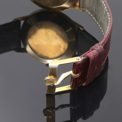 27105327b - OMEGA Herrenarmbanduhr in GG 585/000 Referenz 14720 1, Schweiz um 1961, Handaufzug, ...