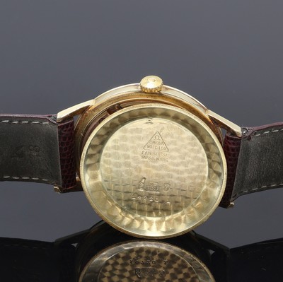27105327f - OMEGA Herrenarmbanduhr in GG 585/000 Referenz 14720 1, Schweiz um 1961, Handaufzug, ...