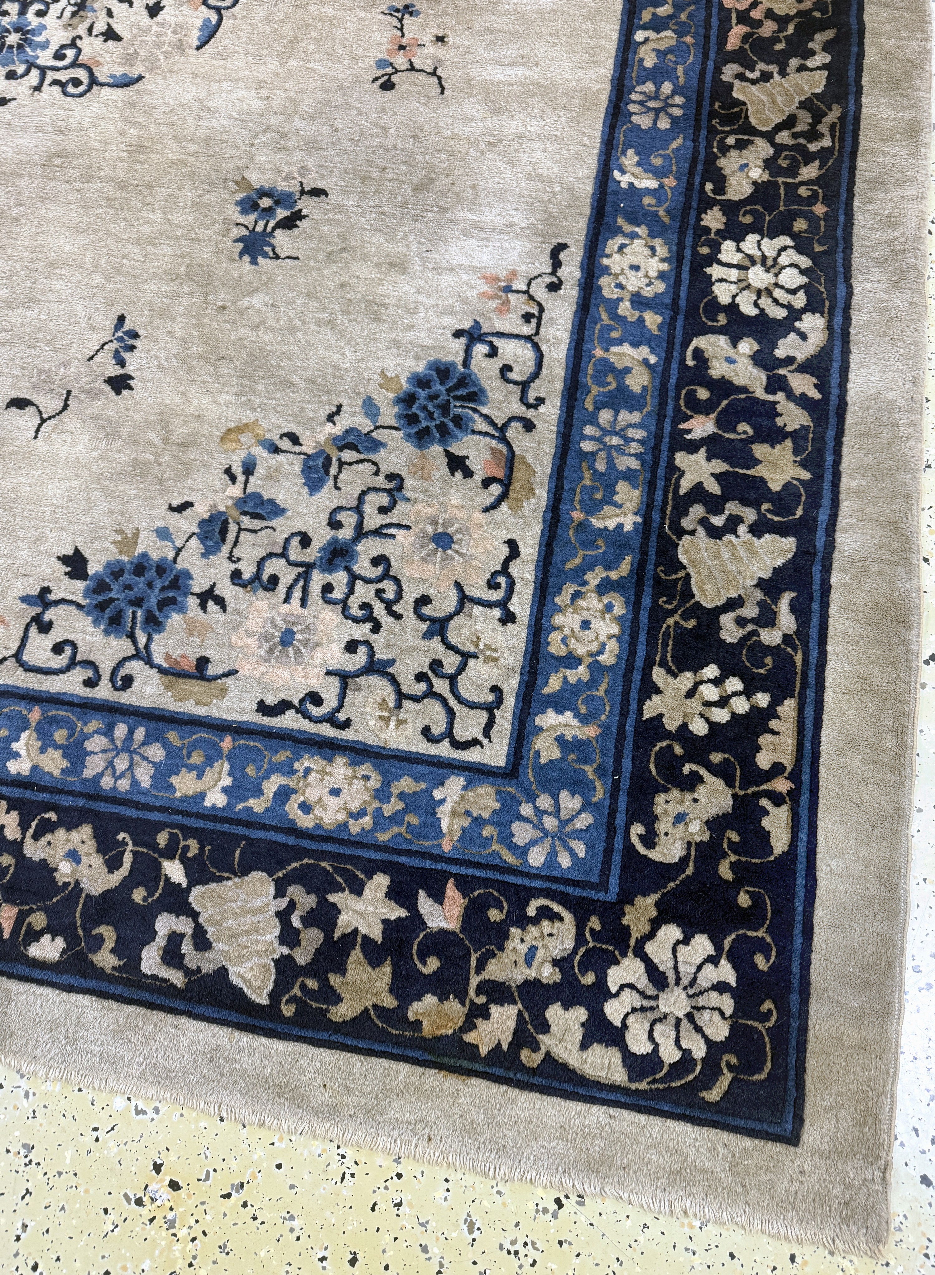 Detail a: Antiker Peking, China, um 1900, Wolle auf Baumwolle, ca. 290 x 250 cm, Reinigungsbedürftig, EHZ: 2-3