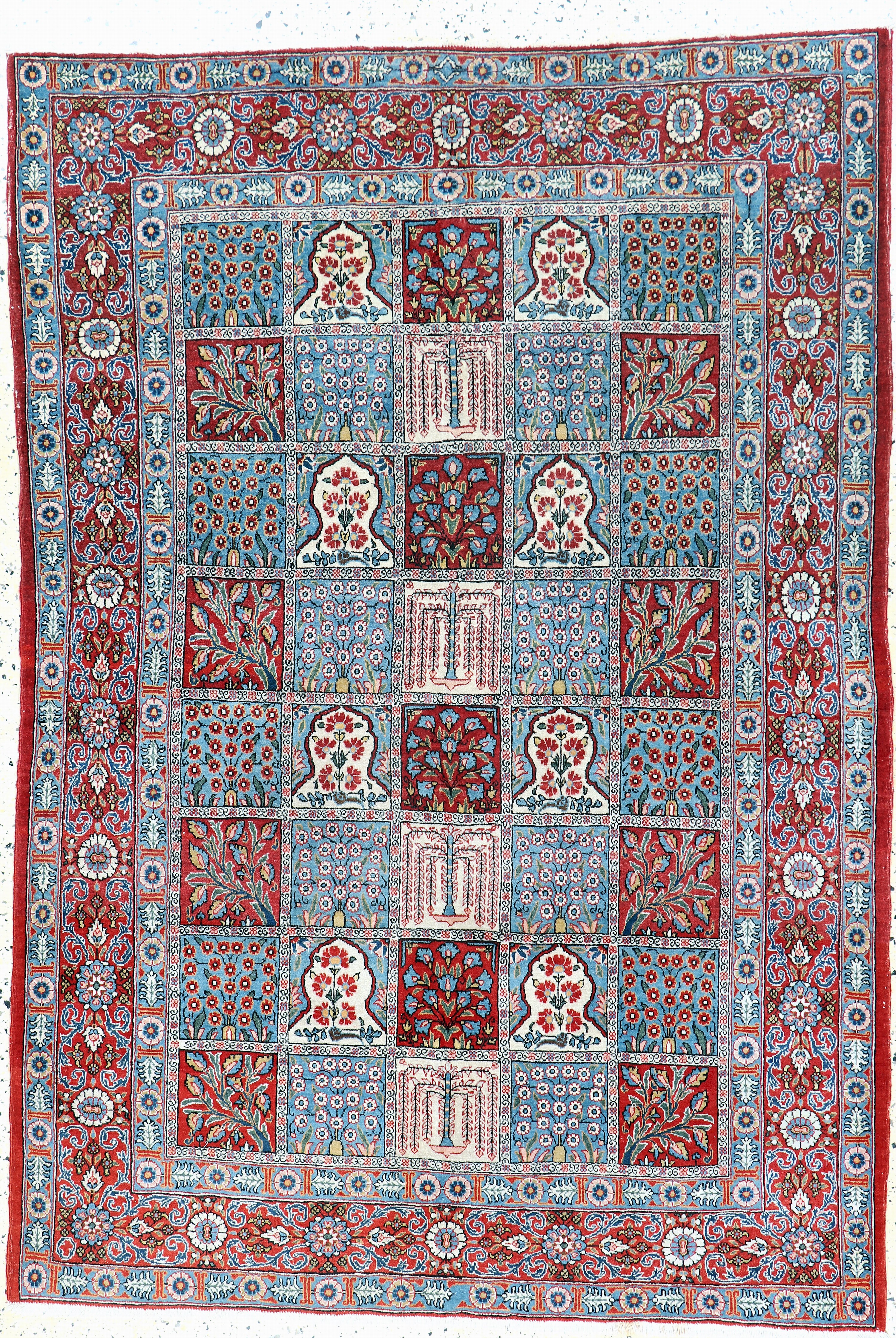 Image 27106533 - Ghom Kork, Persien, Mitte 20.Jhd, Korkwolleauf Baumwolle, ca. 200 x 140 cm, EHZ: 2 ...