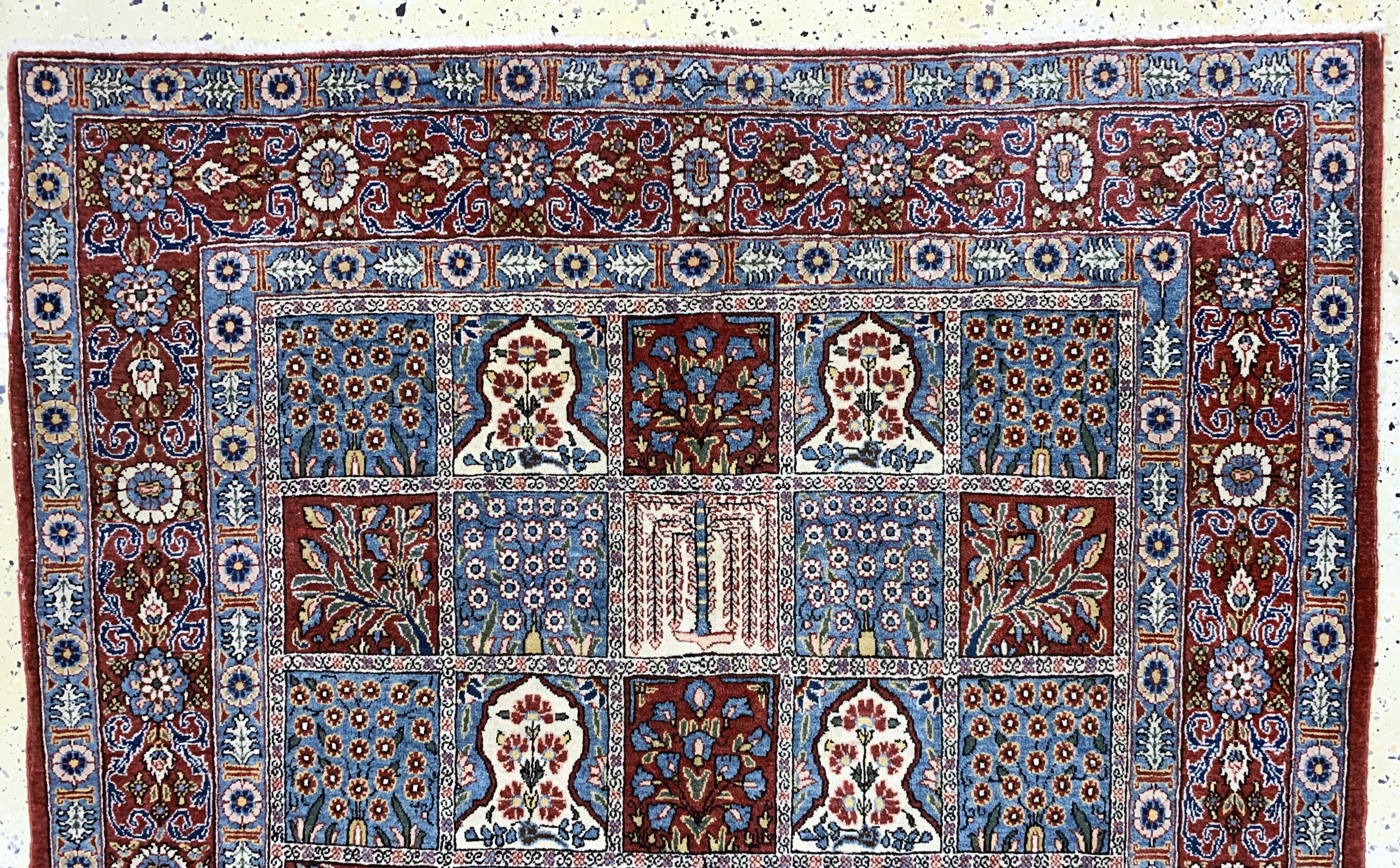 Detail a: Ghom Kork, Persien, Mitte 20.Jhd, Korkwolleauf Baumwolle, ca. 200 x 140 cm, EHZ: 2