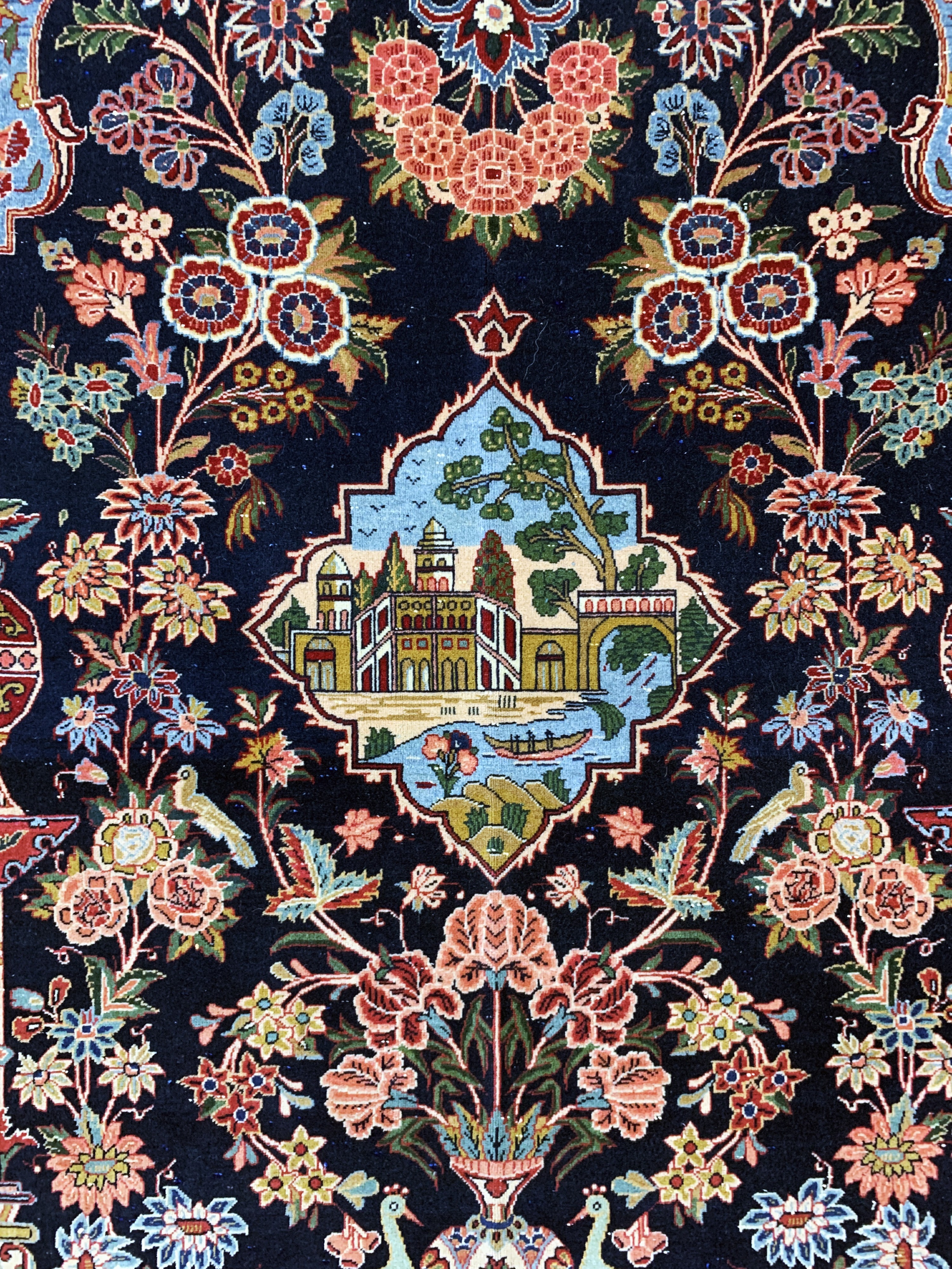 Detail c: Keschan Kork, Persien, Anfang 20.Jhd, Korkwolle auf Baumwolle, ca. 192 x 125 cm, EHZ: 3
