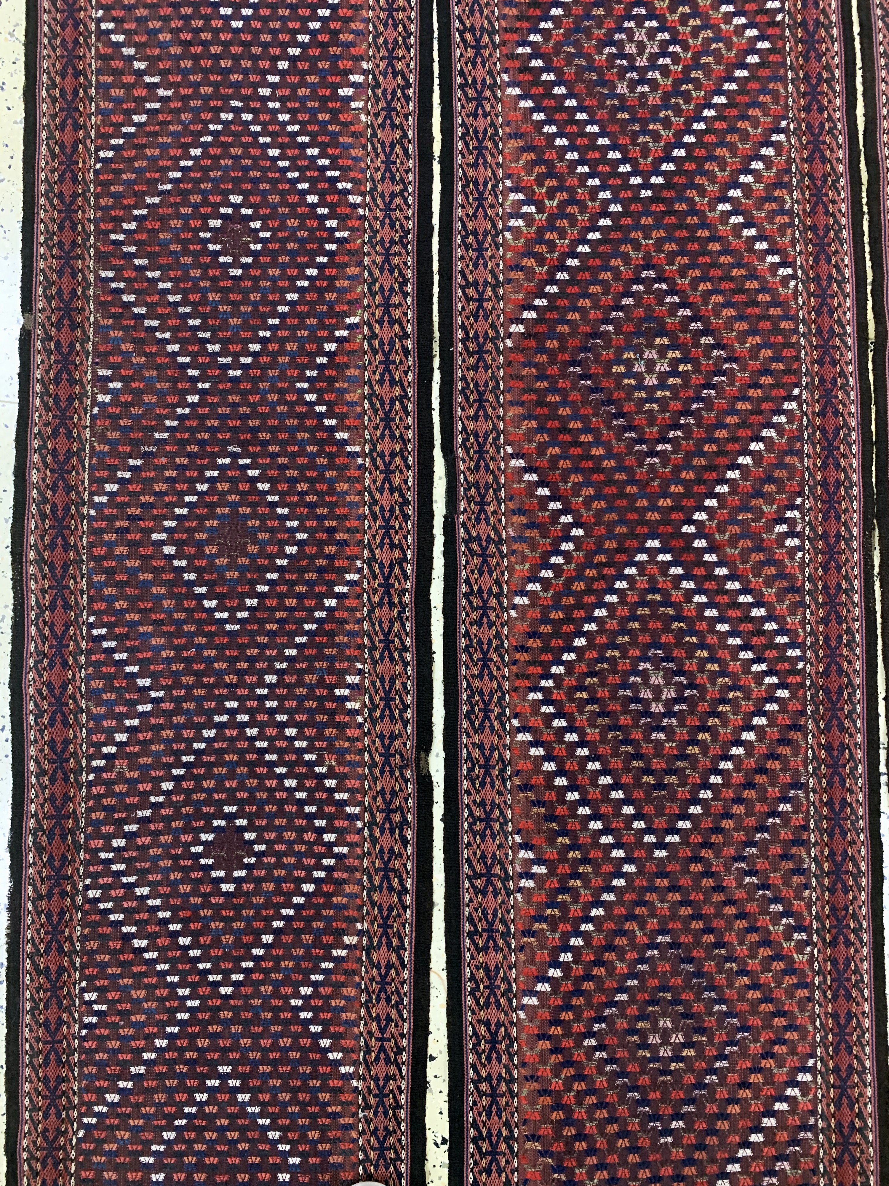 Detail b: Yomud Zeltband antik, Turkmenistan, um 1900, Wolle auf Wolle, ca. 1410 x 63 cm, EHZ: 2