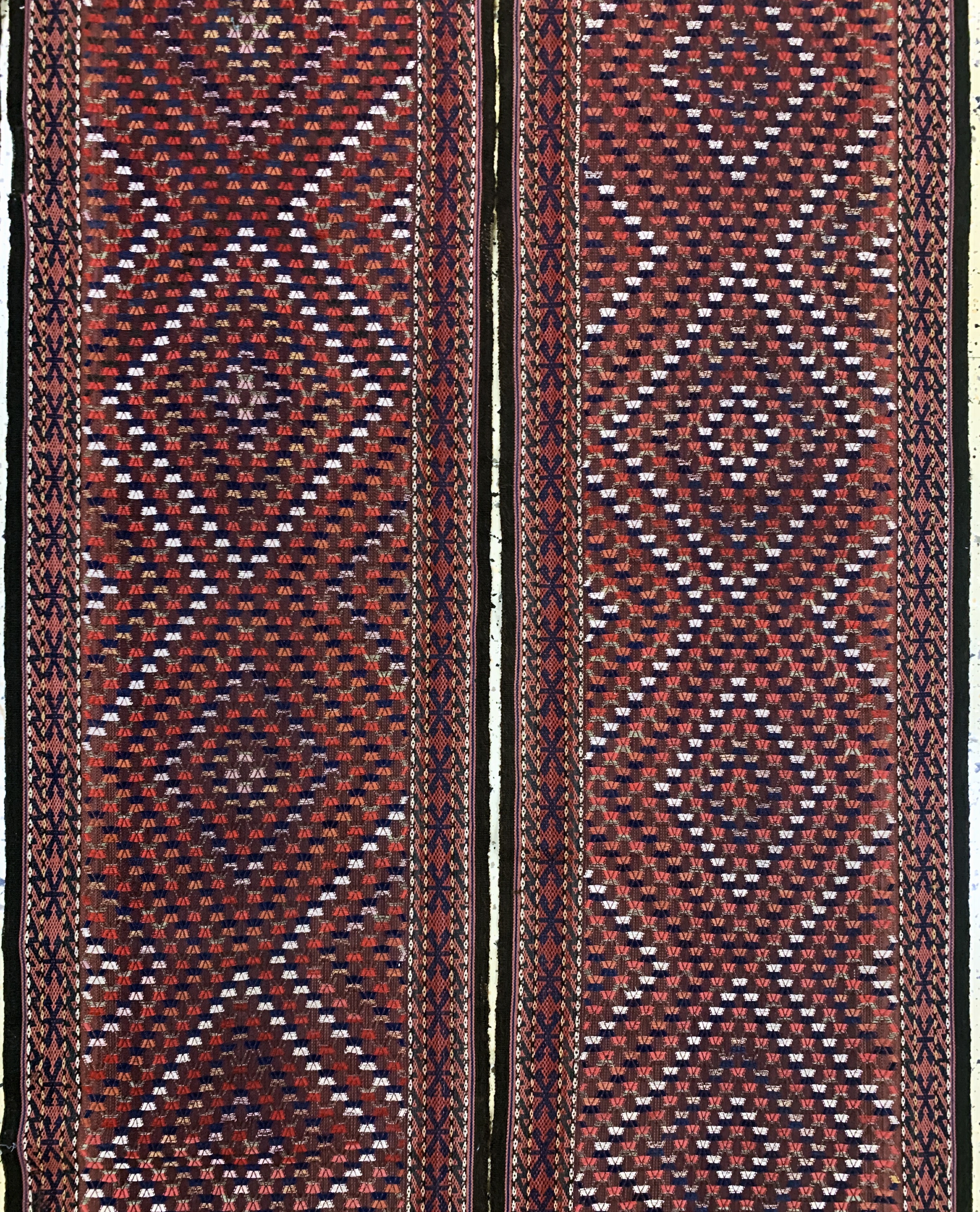 Detail e: Yomud Zeltband antik, Turkmenistan, um 1900, Wolle auf Wolle, ca. 1410 x 63 cm, EHZ: 2