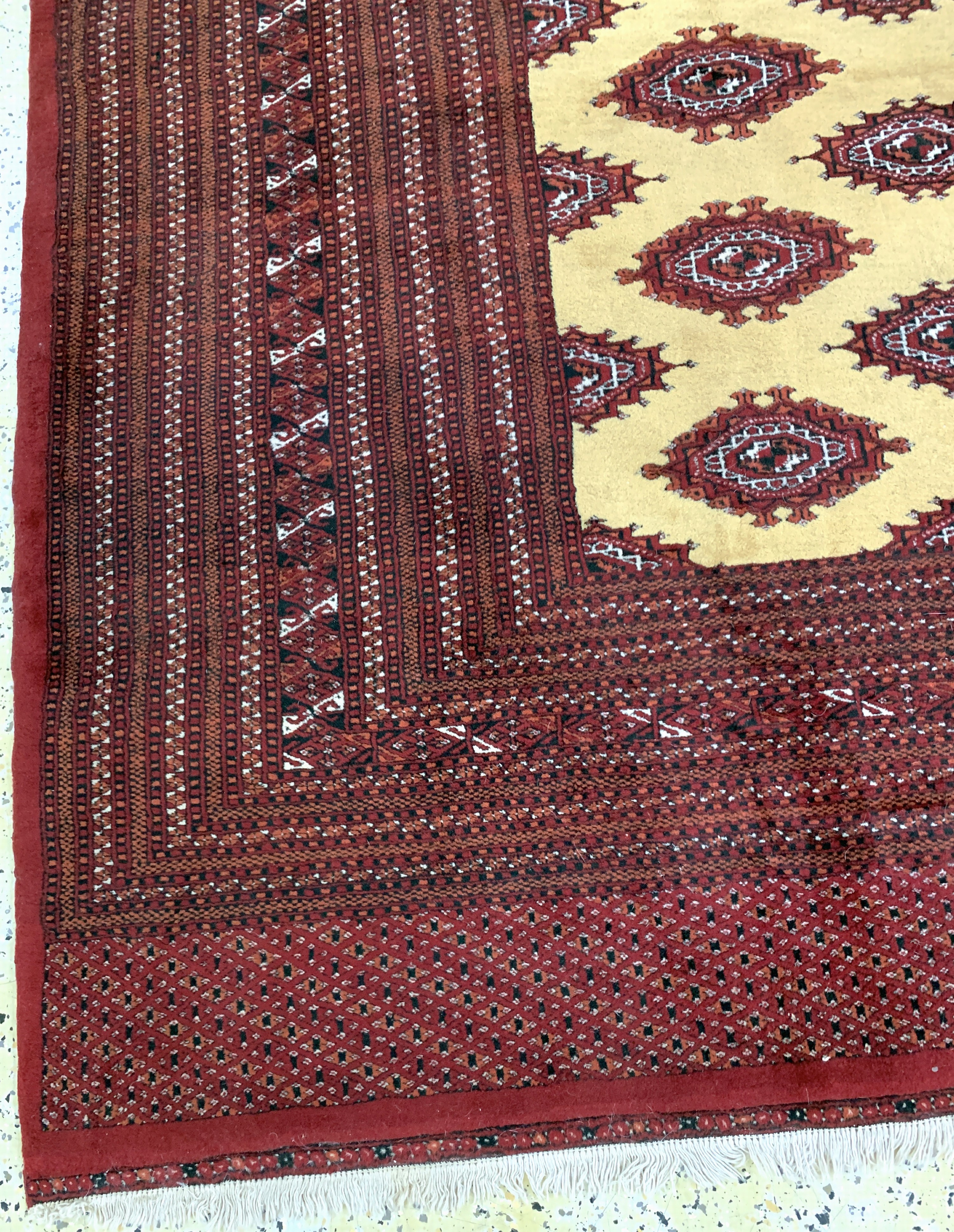 Detail h: Buchara fein, Pakistan, Ende 20.Jhd, Wolle auf Baumwolle, ca. 350 x 255 cm, EHZ: 2