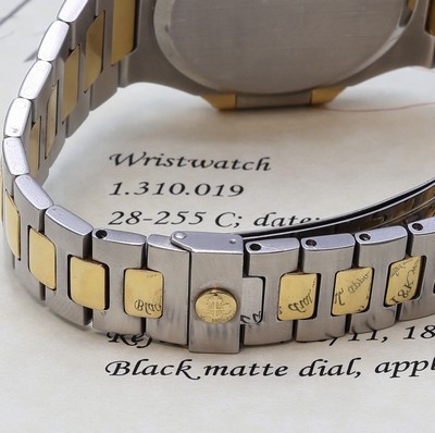 27106529b - PATEK PHILIPPE hochfeine und seltene Herrenarmbanduhr ´Jumbo´ Nautilus Ref. 3700/11 ...