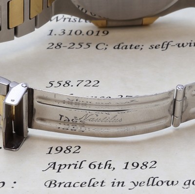 27106529c - PATEK PHILIPPE hochfeine und seltene Herrenarmbanduhr ´Jumbo´ Nautilus Ref. 3700/11 ...