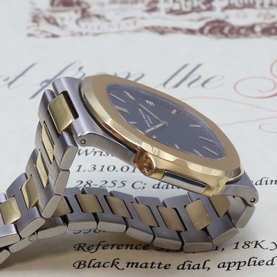 27106529f - PATEK PHILIPPE hochfeine und seltene Herrenarmbanduhr ´Jumbo´ Nautilus Ref. 3700/11 ...