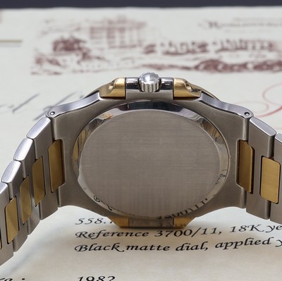 27106529g - PATEK PHILIPPE hochfeine und seltene Herrenarmbanduhr ´Jumbo´ Nautilus Ref. 3700/11 ...
