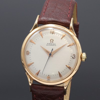 27106532a - OMEGA Herrenarmbanduhr im französischen Rosegold 750/000 Gehäuse, Hammerautomatik, ...