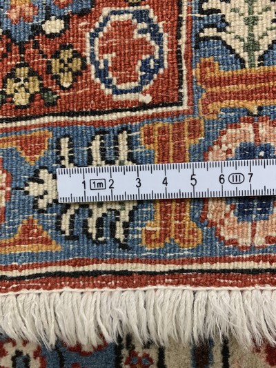 27106533e - Ghom Kork, Persien, Mitte 20.Jhd, Korkwolleauf Baumwolle, ca. 200 x 140 cm, EHZ: 2 ...