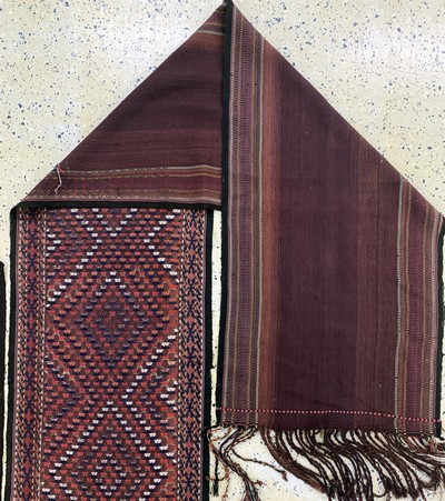 27106537f - Yomud Zeltband antik, Turkmenistan, um 1900, Wolle auf Wolle, ca. 1410 x 63 cm, EHZ: 2 ...