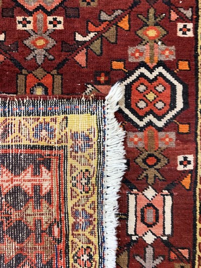 27106540f - Meschgin alt, Persien, Anfang 20.Jhd, Wolleauf Baumwolle, ca. 467 x 100 cm, EHZ: 3 ...