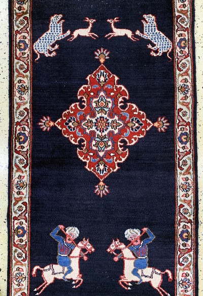 27106541c - Mesched Persien, Mitte 20.Jhd, Wolle auf Baumwolle, ca. 395 x 78 cm, EHZ: 3 ...