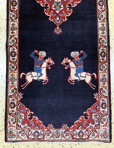 27106541d - Mesched Persien, Mitte 20.Jhd, Wolle auf Baumwolle, ca. 395 x 78 cm, EHZ: 3 ...